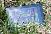 If you find a spot that is a little shadowy, the tablet can be used just as usual.