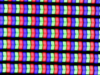 RGB pixel array under the microscope