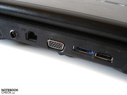 External monitors are connected to the Erazer X6813 via VGA or HDMI.