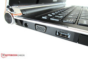 Analogue display output via VGA, digital output via HDMI. Analogue display output via VGA, digital output via HDMI.