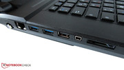 The 17-incher features five USB ports (2x USB 3.0). The 17-incher features five USB ports (2x USB 3.0).