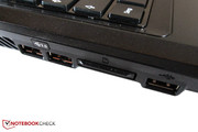 Two cutting edge USB 3.0 ports are located on the left.