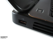 The sides remain uncluttered for the most part due to the clever port distribution. The sides remain uncluttered for the most part due to the clever port distribution.