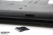 On the front edge, a multi-in-one card reader is tucked away. On the front edge, a multi-in-one card reader is tucked away.