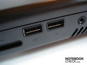 The Alienware M17x has an opulent total of five USB 2.0 ports The Alienware M17x has an opulent total of five USB 2.0 ports