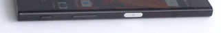 Right: power button with fingerprint sensor, volume rocker and camera key