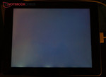 Screen bleeding at the lower edge of our black test model Screen bleeding at the lower edge of our black test model