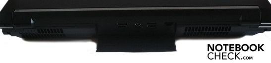 Rear: HDMI, DC-in, 2x USB 2.0, RJ-45 gigabit LAN