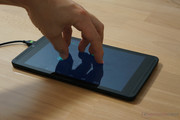 The very accurate touchscreen even detected 10 fingers easily.