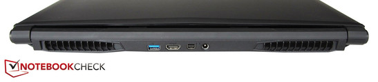 Rear: USB 3.0, HDMI, Mini-DisplayPort, AC power