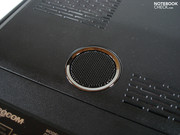 A small subwoofer is tucked away in the base plate.
