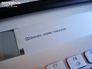 The notebook supports Dolby Home Theater.