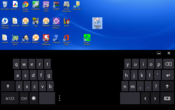 Split virtual keyboard