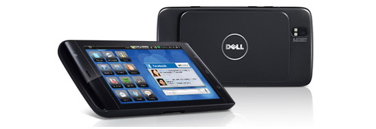 The Dell Streak is also available in black