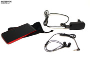 The standard supplies include a micro fiber protection cover, a charging device with USB cable and a headset.