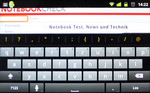 Virtual keyboard of the Nexus S... Virtual keyboard of the Nexus S...
