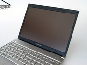 Due to that, the R500 is equipped with a transflective LED-display which uses the light in its environment to brighten the display of the laptop. Due to that, the R500 is equipped with a transflective LED-display which uses the light in its environment to brighten the display of the laptop.