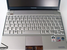 Keyboard in the Toshiba Portégé R500-12P Subnotebook Keyboard in the Toshiba Portégé R500-12P Subnotebook