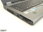 For left handed people the warm air out of the vent or the combined eSATA/USB could cause constraints. For left handed people the warm air out of the vent or the combined eSATA/USB could cause constraints.