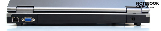 Back: RJ-45 (LAN), VGA, Battery, power socket Back: RJ-45 (LAN), VGA, Battery, power socket