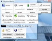 ... the Toshiba presentation button, which launches the Toshiba customised Windows Media Center. ... the Toshiba presentation button, which launches the Toshiba customised Windows Media Center.