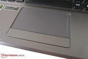 The smooth touchpad supports several gestures.