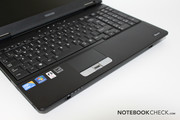 The keyboard of the Tecra A11 is well-sized and has a good feel to it. The keyboard of the Tecra A11 is well-sized and has a good feel to it.
