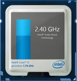 Turbo Boost up to 2.4 GHz for two active cores