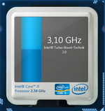 3.1 GHz maximum Turbo clock 3.1 GHz maximum Turbo clock