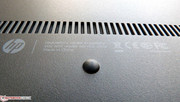 Vents are on the underside to provide the laptop with air.