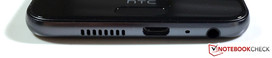 Bottom: Speaker, Micro-USB 2.0, microphone, 3.5 mm stereo jack