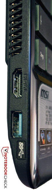 We appreciate the HDMI and USB 3.0 interface on the MSI Wind U270.