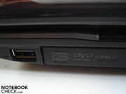 USB 2.0 and DVD burner on the right side USB 2.0 and DVD burner on the right side