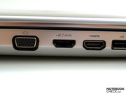 about the interface placement with VGA and USB/eSATA combo in the center and
