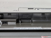 The mini SIM slot is hidden underneath the battery.