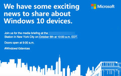 Microsoft holding Windows 10 event this October 6 in New York