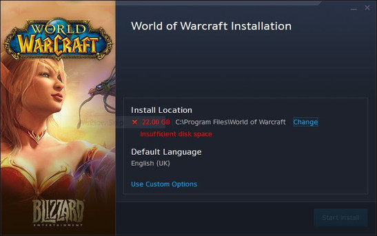 2GB RAM and 22GB storage required for WoW