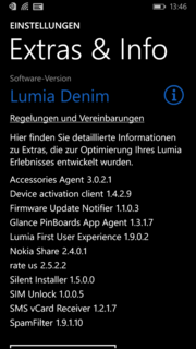 The firmware update Lumia Denim is also preloaded.