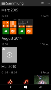 The design is currently not very consistent with elements from the desktop Windows and elements from the typical Windows Phone.
