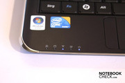 LEDs in a chic blue show the notebook's status. LEDs in a chic blue show the notebook's status.
