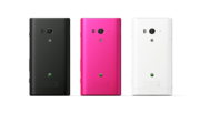 The Xperia Acro S is available in three colors.