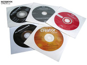 Alienware has put in five DVDs for the M18x.