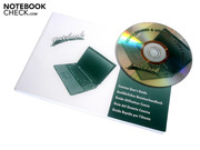 The accessories include a user manual as well as a drivers-and-tools DVD.