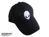 The black base cap of course has an Alienware logo The black base cap of course has an Alienware logo
