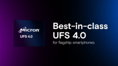 Micron unveils its latest UFS modules. (Source: Micron)
