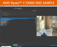 AMD Ryzen 3 5300G Engineering Sample - Cinebench R20 Multi. (Image Source: hugohk on eBay).