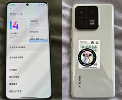 The Xiaomi 13 Pro will launch with MIUI 14. (Image source: @liujianjian29)