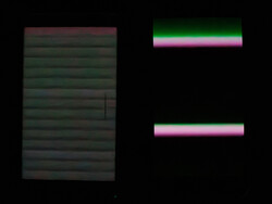 In the dark at minimum display brightness: Honor Magic5 Pro (2160 Hz PWM dimming) vs Galaxy A54 (right)