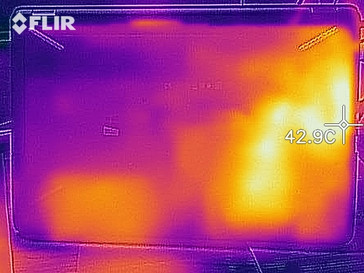 Heat image under load - bottom side