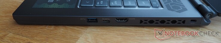 Right side: USB-A 3.2 Gen 2, USB-C 3.2 Gen 2 (incl. DisplayPort), HDMI, Kensington lock